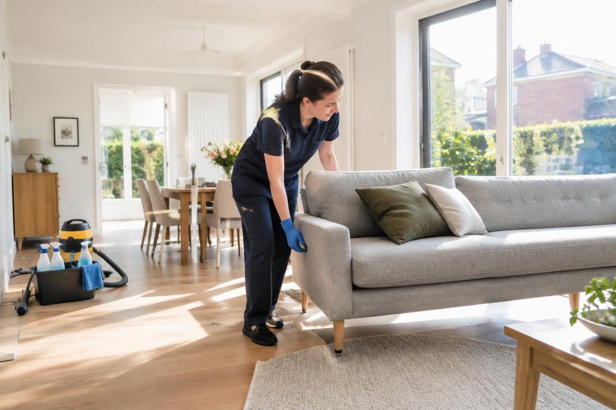 Grote schoonmaak uitgevoerd door een professionele schoonmaker